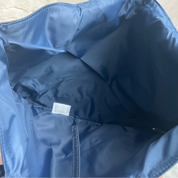 Saks fifth avenue tote bag navy blue - Picture 4 of 8